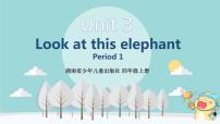 湘少版四年级上册Unit 3 Look at that elephant.课堂教学ppt课件