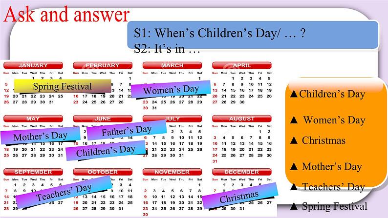 Module 1 Unit  3  My birthday  Period 1 课件03
