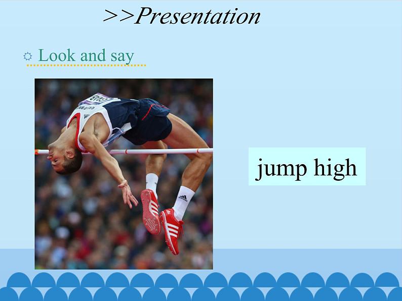 湖南少年儿童出版社小学英语三年级起点四年级上册  Unit 12 Peter can jump high  课件05