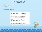 湖南少年儿童出版社小学英语三年级起点四年级上册  Unit 12 Peter can jump high  课件1