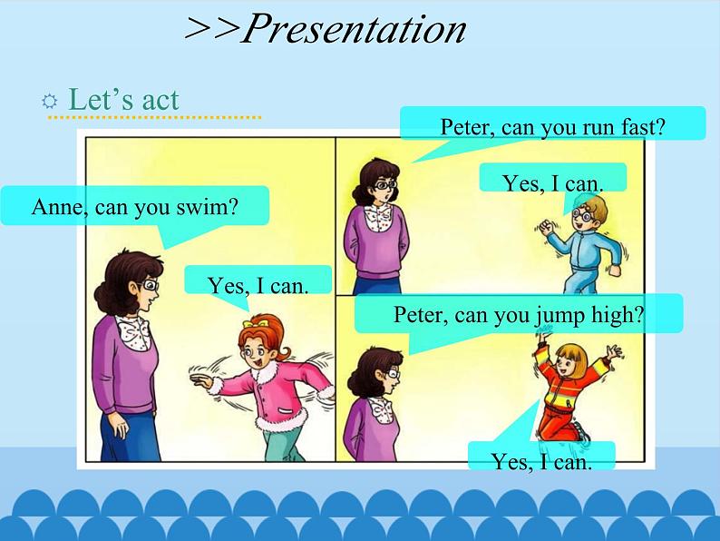 湖南少年儿童出版社小学英语三年级起点四年级上册  Unit 12 Peter can jump high  课件104