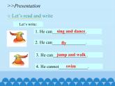 湖南少年兒童出版社小學(xué)英語三年級(jí)起點(diǎn)四年級(jí)上冊(cè)  Unit 12 Peter can jump high  課件2