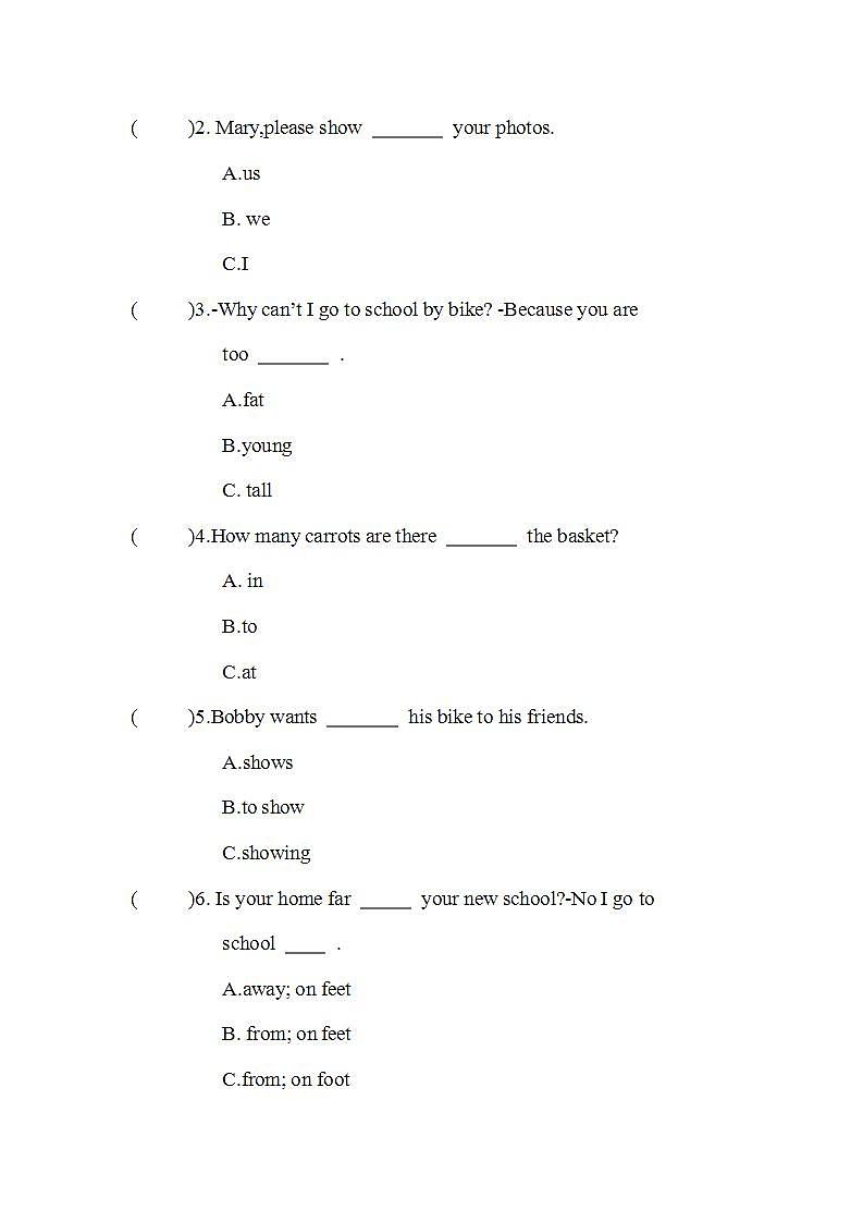 Unit 2 How do you come to school？第3课时Sound time~Cartoon time（同步练）译林版（三起）英语五年级下册02