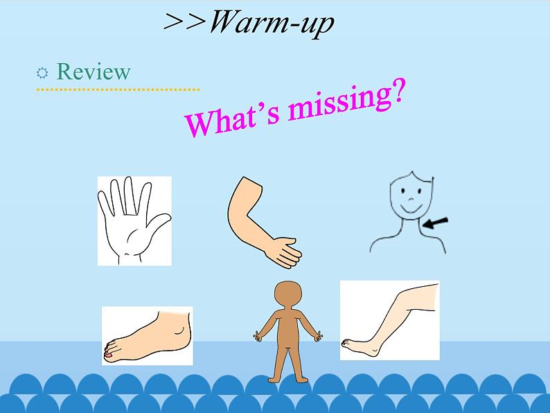 湖南少年儿童出版社小学英语三年级起点三年级上册 Unit 10 Touch your head   课件107