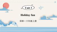 小学英语苏教译林版（三起）六年级上册Unit 3 Holiday fun备课课件ppt