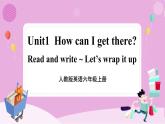 人教版英語6上 Unit1 How can I get there？(第5課時(shí))課件+教案+音視頻素材