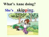 湖南少年儿童出版社小学英语三年级起点四年级下册 Unit 6 What's Anne doing   课件