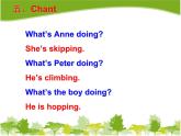 湖南少年儿童出版社小学英语三年级起点四年级下册 Unit 6 What's Anne doing   课件2