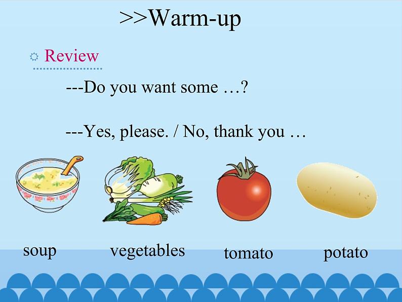 湖南少年儿童出版社小学英语三年级起点五年级上册 Unit 3 Do you want some rice   课件4第3页