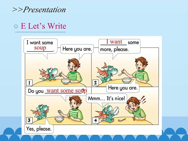 湖南少年儿童出版社小学英语三年级起点五年级上册 Unit 3 Do you want some rice   课件4第6页