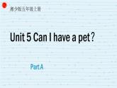 湖南少年兒童出版社小學(xué)英語三年級起點五年級上冊 Unit 5 Can I have a pet   課件3