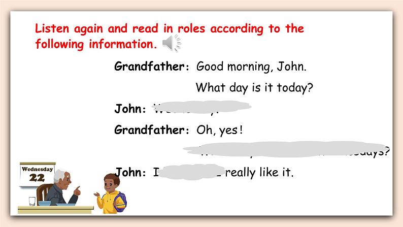 人教PEP版英语五年级上册Unit 2 My week PartA 第一课时 课件+素材04