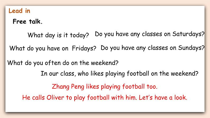 人教PEP版英语五年级上册Unit 2 My week PartB 第一课时 课件+素材04