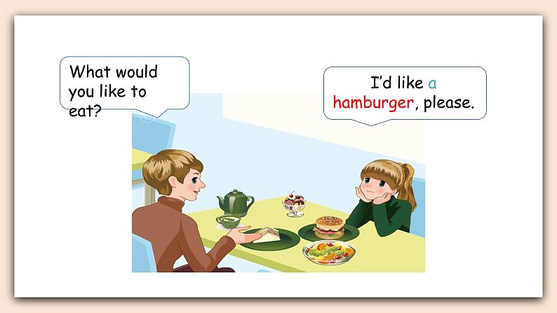 人教PEP版英语五年级上册Unit 3 What would you like PartA 第二课时 课件+素材08