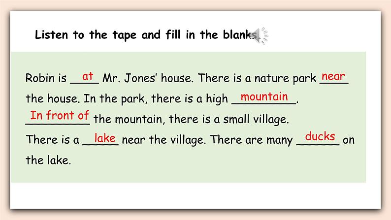 人教PEP版英语五年级上册Unit 6 In a nature park PartB 第三课时  课件第6页