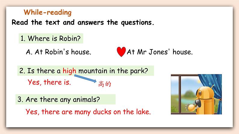 人教PEP版英语五年级上册Unit 6 In a nature park PartB 第三课时  课件第7页