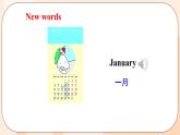Unit 4 January is the first month. Lesson 19 & Lesson 20课件+素材