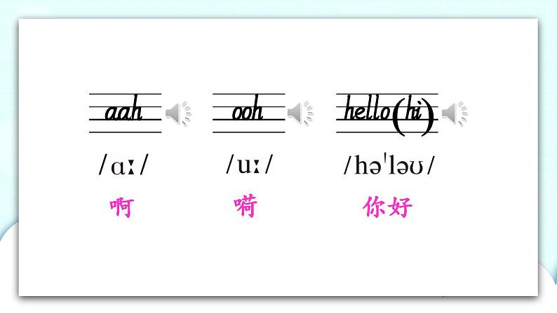 外研版英语三年级上册 Module 1 Unit 1 教学课件第6页