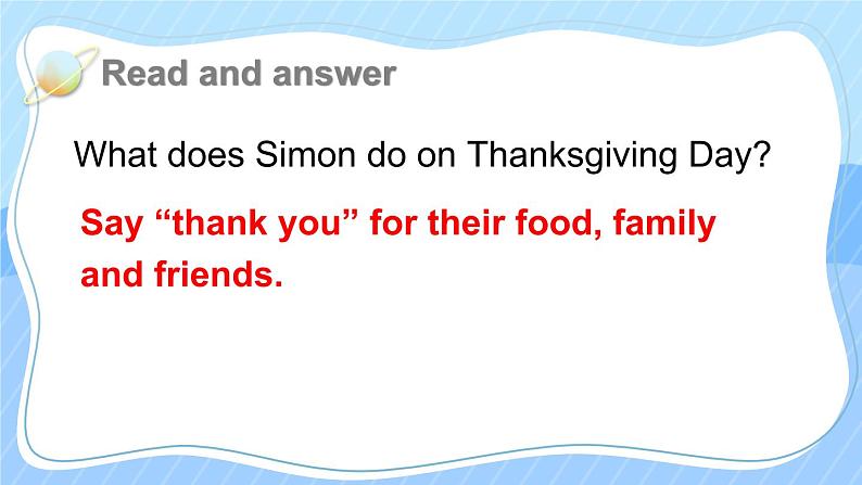 Module 4 Unit 1 Thanksgiving is my favourite festival （课件+素材）外研版（三起）英语六年级上册07