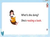 Module 2 Unit 1 She’s reading a book（课件+素材）外研版（三起）英语四年级上册