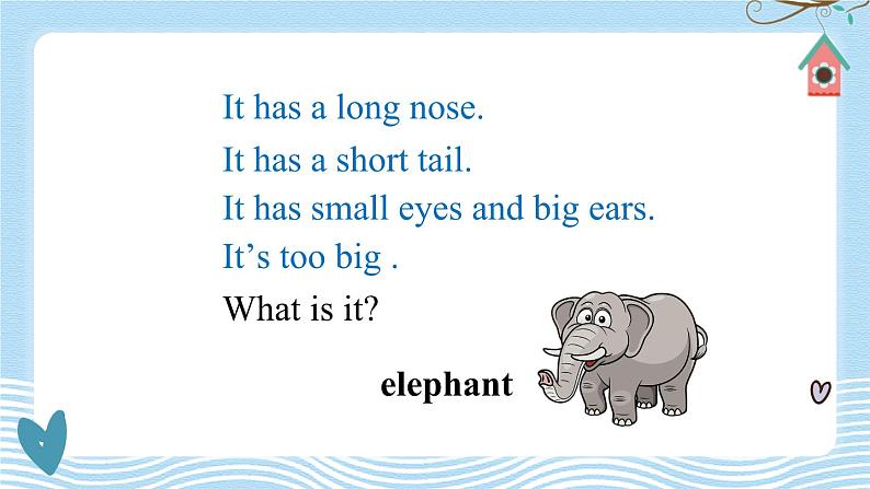 Module 3 Unit 2  What’s the elephant doing（课件+素材）外研版（三起）英语四年级上册05