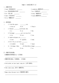 小学英语人教版 (PEP)五年级上册Unit 3 What would you like? Part B优秀课后作业题