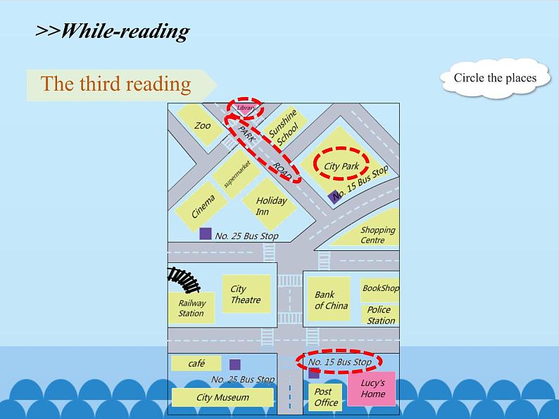 湖南少年儿童出版社小学英语三年级起点五年级下册 Unit 8 Can you show me the way to the Xinhua Hotel   课件1第7页