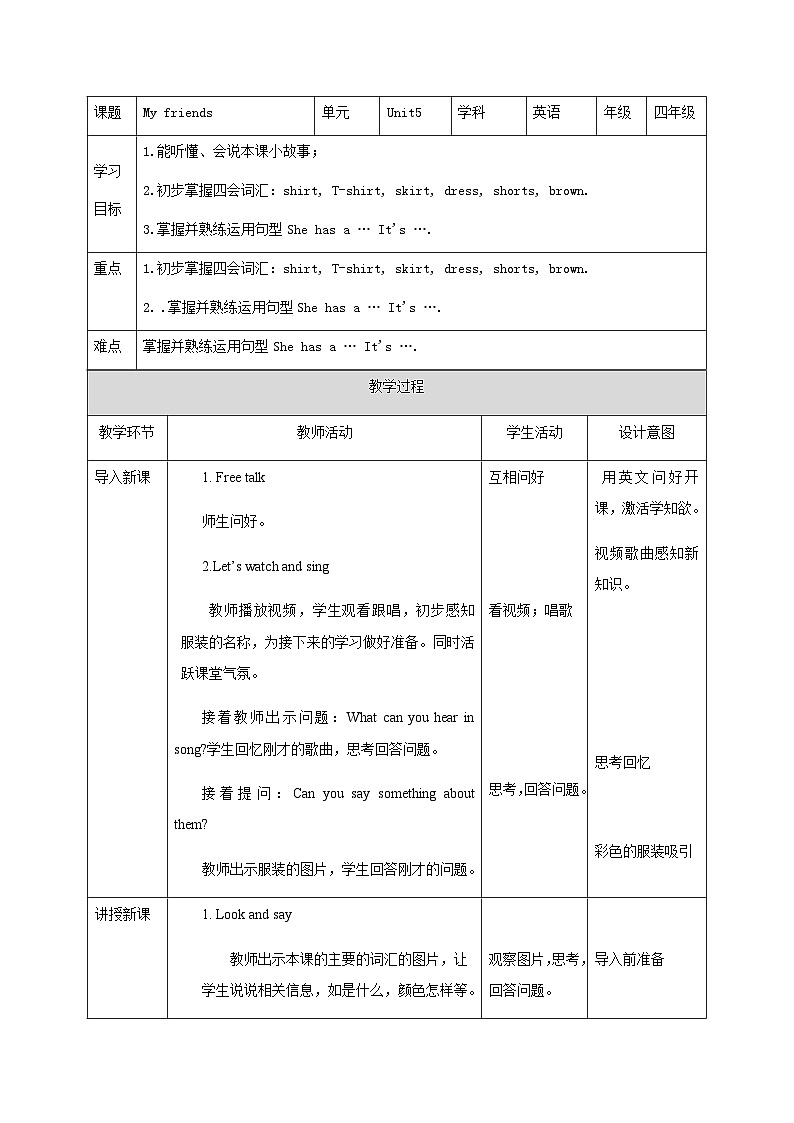 Unit 5 My friends (1 )课件+教案+练习+素材01