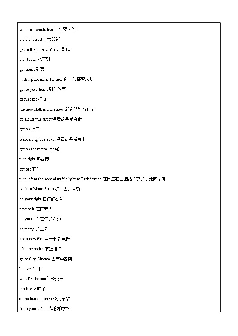 【暑假提升】牛津译林版英语五升六暑期讲义-第2讲：5B U3-U4基础知识复习课讲学案03