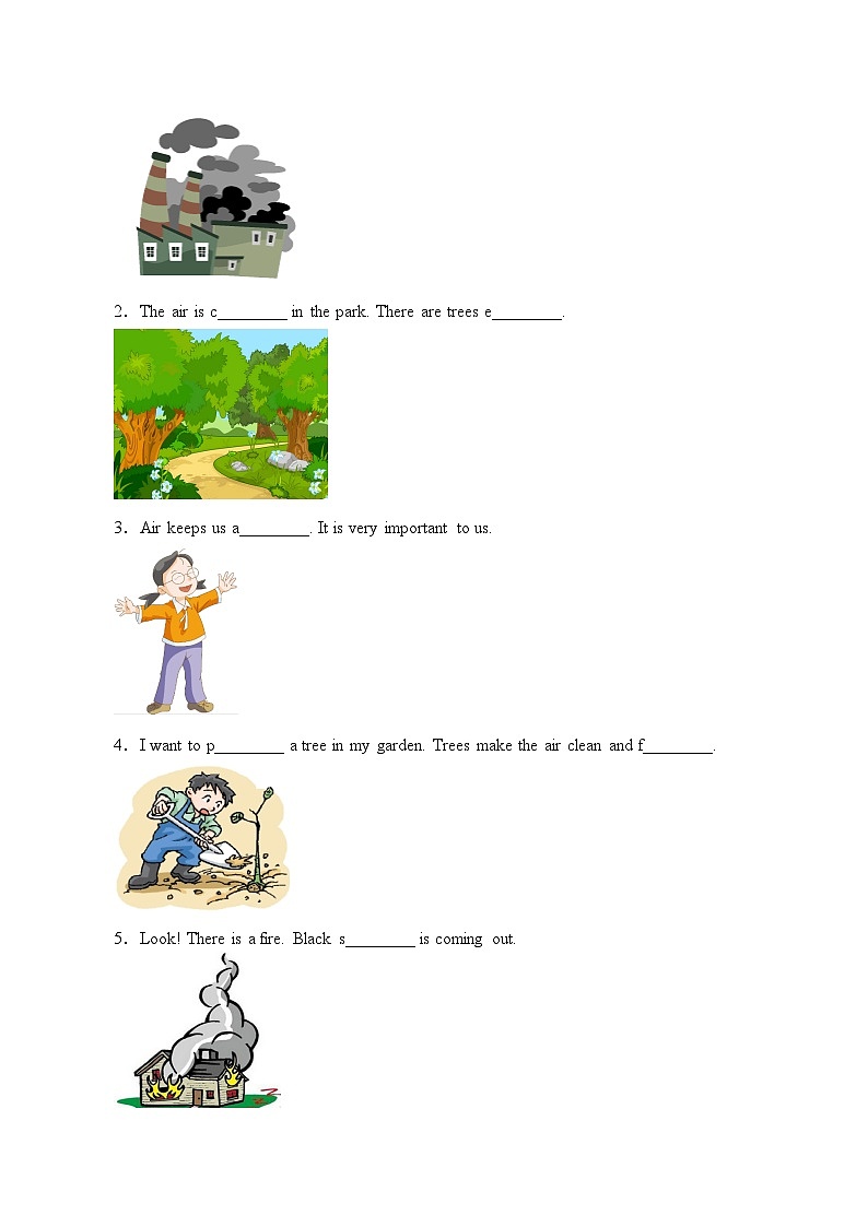 小学英语沪教牛津版（六三制一起）六年级上册导学案 - Unit  10  Air（含答案）02