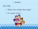 湖南少年儿童出版社小学英语三年级起点六年级上册 Unit 5 It will be sunny and cool tomorrow  课件