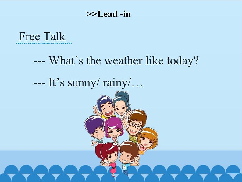 湖南少年儿童出版社小学英语三年级起点六年级上册 Unit 5 It will be sunny and cool tomorrow  课件第5页