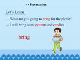 湖南少年兒童出版社小學英語三年級起點六年級上冊 Unit 6 I will bring a big bottle of orange juice  課件