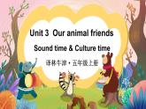 Unit 3  Our animal friends Sound time & Culture time （课件+素材）译林版（三起）英语五年级上册