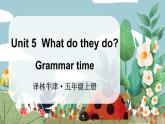 Unit 5  What do they do Grammar time （课件）译林版（三起）英语五年级上册