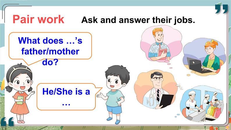 Unit 5  What do they do Grammar time （课件）译林版（三起）英语五年级上册第4页