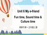 Unit 6 My e-friend Fun time, Sound time & Culture time （课件+素材）译林版（三起）英语五年级上册