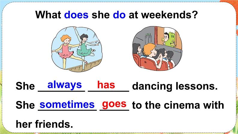 Unit 7  At weekends Grammar time （课件）译林版（三起）英语五年级上册05