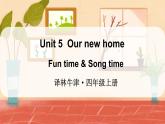 Unit 5  Our new home Fun time & Song time（课件+素材）译林版（三起）英语四年级上册