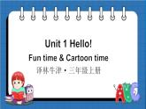 Unit 1 Hello! Fun time & Cartoon time（課件+素材）譯林版（三起）英語(yǔ)三年級(jí)上冊(cè)