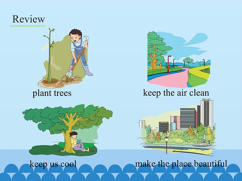 湖南少年儿童出版社小学英语三年级起点六年级下册 Unit 4 Planting trees is good for us  课件1第2页