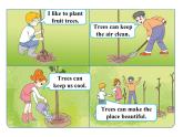 湖南少年儿童出版社小学英语三年级起点六年级下册 Unit 4 Planting trees is good for us  课件3