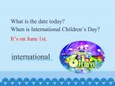 湖南少年兒童出版社小學(xué)英語三年級起點(diǎn)六年級下冊 Unit 8 International Children's Day  課件