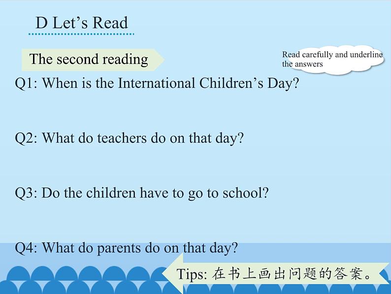 湖南少年儿童出版社小学英语三年级起点六年级下册 Unit 8 International Children's Day  课件107