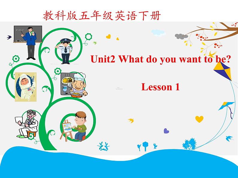 教育科学出版社小学英语五年级下册（EEC) Unit 2  What Do You Want to Be？   课件1第1页