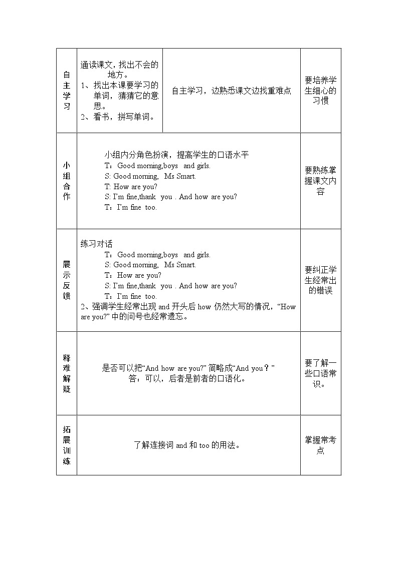 三年级上英语导学案-Module 2 Unit 1 I’m Ms Smart-外研社（三起）第2页