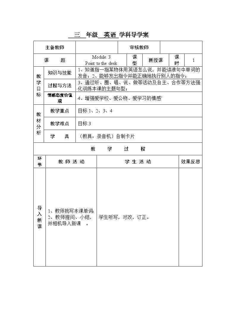 Module 3 Unit 2  三英上外研[课件+教案+导学案]01