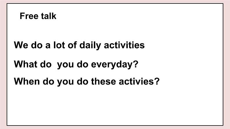 闽教英语四上 Unit 5 《Daily Activities》 Part A 课件PPT06