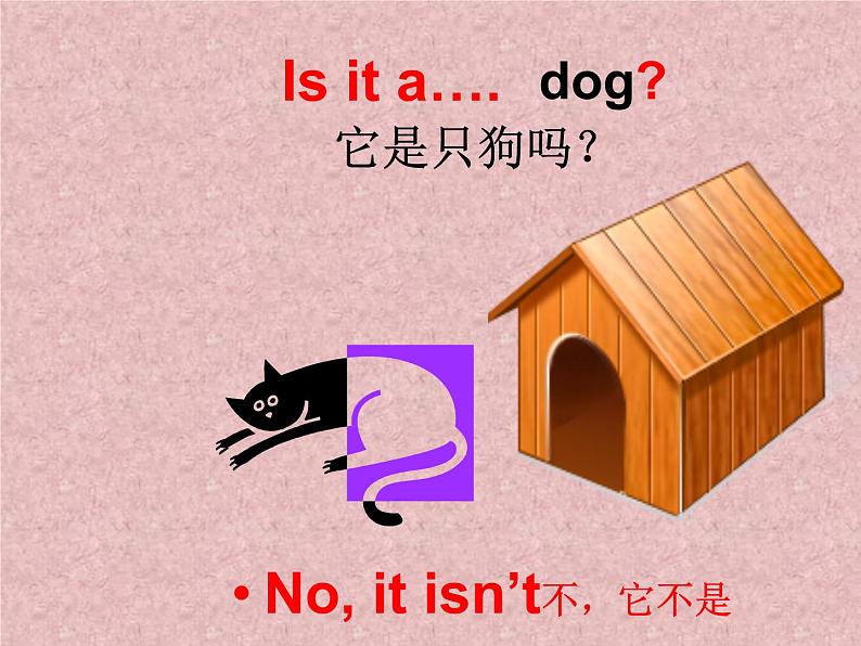 外研版（一年级起点）小学一年级英语上册 Module 7  Unit 1  Is it a dog  课件4第6页