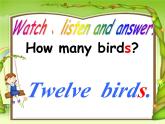 外研版（一年级起点）小学一年级英语下册 Module 3 Unit 2  How many green birds   课件3